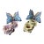 1980s 2 Beautiful Herend Butterfly and Flower Figurines For Sale