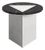 Modern Coffee Table S in White and Black Marble, Designer Lorenzo Zaccarin For Sale