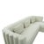 Callie Cream Velvet Sectional, Right Arm Facing For Sale - Image 4 of 7
