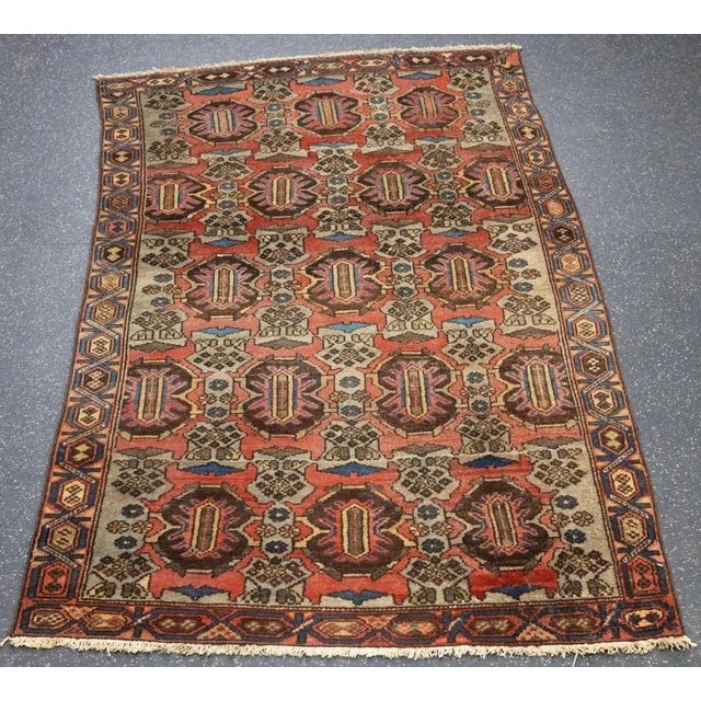 Antique Malayer Rug 3'2'' x 6'3'' For Sale In New York - Image 6 of 9