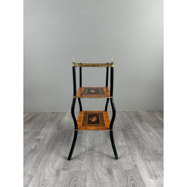Napoleon III Style Marquetry Shelf, 19th Century For Sale - Image 6 of 7