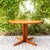 1980s Restored Danish Modern Solid Teak Pedestal Base Extension Dining Table For Sale - Image 12 of 15