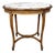 19th Century Louis XVI Oval Pedestal Table in Carved Wood and Marble, 1890s For Sale
