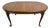 Vintage Queen Anne Style Oval Walnut Dining Table For Sale