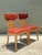 Vintage Wood and Woven Leather Klismos Dining Chairs - Pair For Sale - Image 13 of 14
