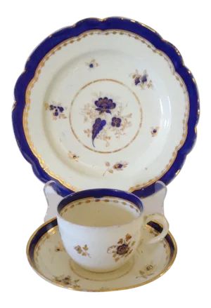 Early Gilt Porcelain Trio