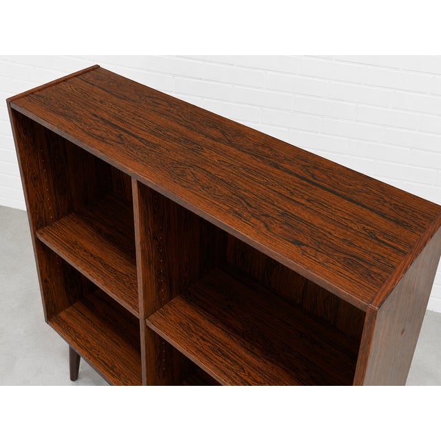 Brown Danish Mid Century Modern Rosewood Bookcase / Vinyl Storage, C. 1960’s For Sale - Image 8 of 13