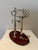 Victorian Antique Silver-Plated Mechanical Wine Pourer on Mahogany Base, c.1890–1910 For Sale - Image 3 of 4