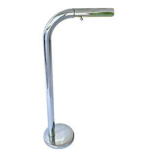 1970s Robert Sonneman Tubular Chrome Floor Lamp For Sale