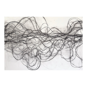 Contemporary Abstract Charcoal on Paper "Sequestor" by Margaret Neill