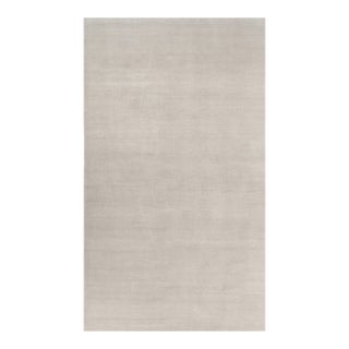 Rug & Kilim’s Oversized Contemporary Textural Solid Rug in Ivory Tones-11x19 For Sale