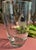 Modernism 1950s-1960s vintage Mid-Century Scandinavian vase, Features a heavy (3 1/2 pds) clear crystal body with an...