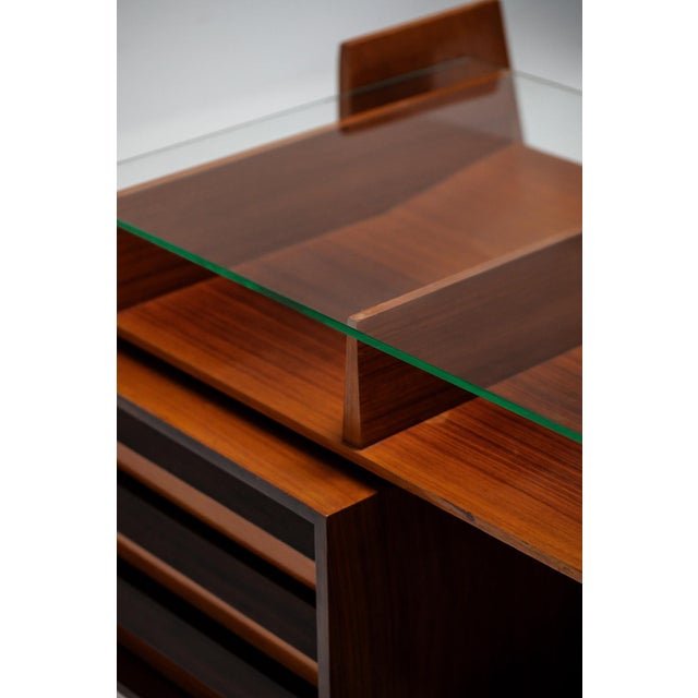 Italian Desk in Glass and Wood For Sale - Image 10 of 18