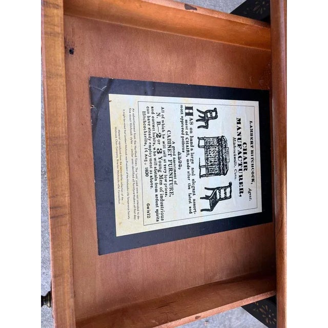 Late 20th Century Late 20th Century L.Hitchcock Side Table For Sale - Image 5 of 12