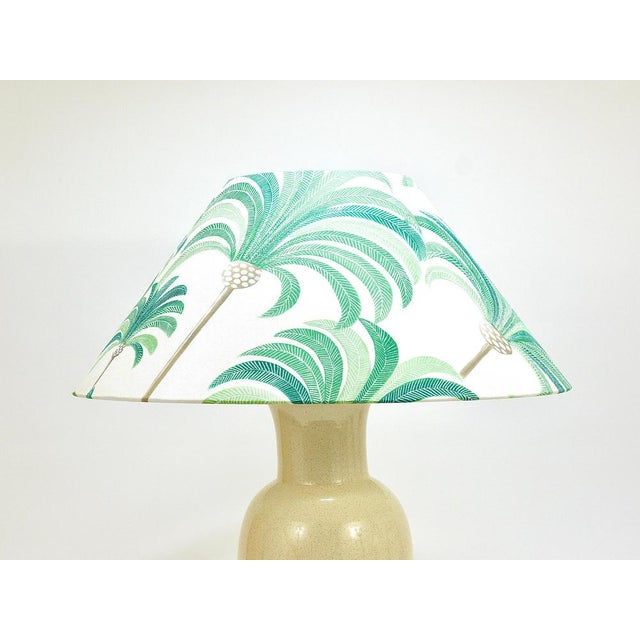 Riviera Palm Tree Table Lamp with Matching Pillow by Tommaso Barbi, 1970s, Set of 2 For Sale - Image 11 of 18