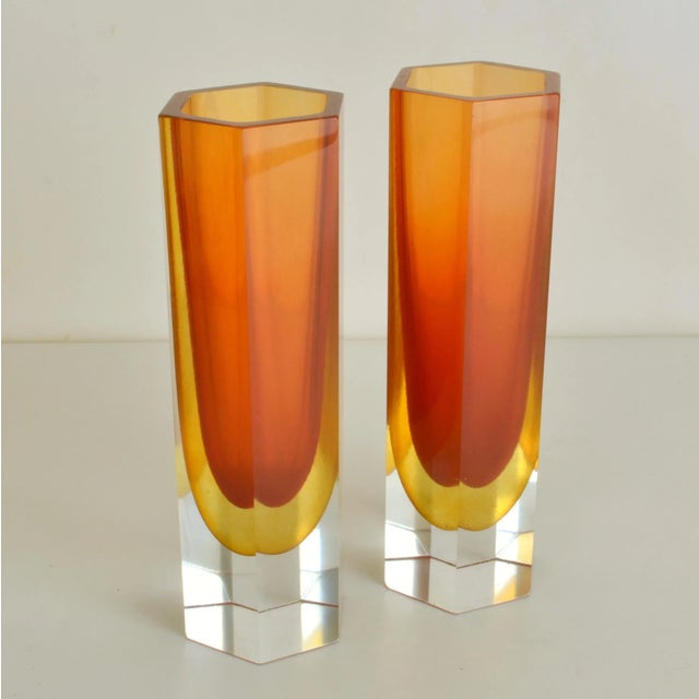 Early 21st Century Faceted Glass Vases, Set of 4 For Sale - Image 5 of 8