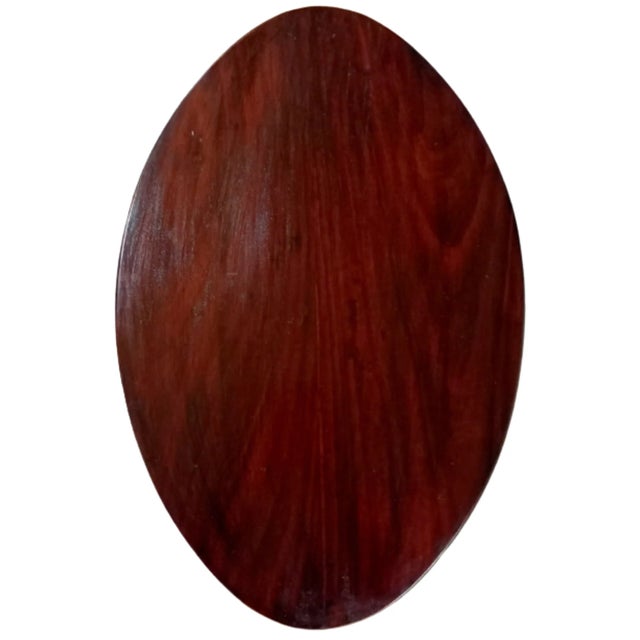 Auxiliary Oval Walnut Table For Sale - Image 5 of 10