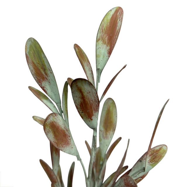 Metal Right Proper Designed Tole Olive Topiary For Sale - Image 7 of 11