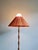 Mid-Century Modern Brass Floor Lamp with Rattan Lampshade, 1950s For Sale - Image 14 of 18