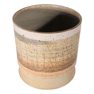 Artist Made Studio Pottery Planter b.h. Selnick C. 1970's For Sale