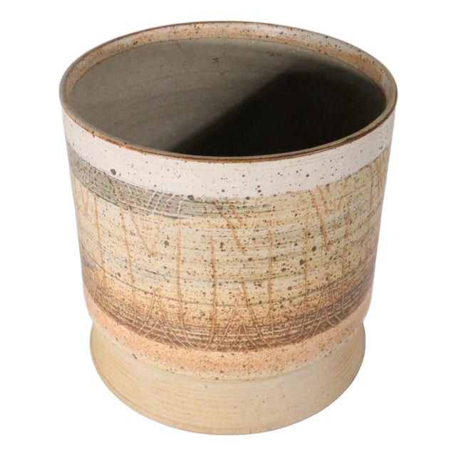 Artist Made Studio Pottery Planter b.h. Selnick C. 1970's For Sale