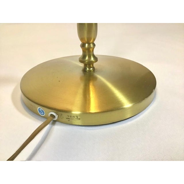 Scandinavian Modern Model 5737 Floor Lamp in Brass and Leather by Einar Bäckström, 1950s For Sale - Image 18 of 18