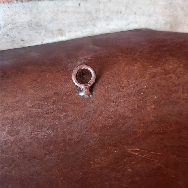 Metal 1970s Pair of Vintage Mexican Metal Wall Candle Sconces – 16"x8" Rustic Scroll Design - Rare For Sale - Image 7 of 14