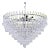 Mid 20th Century Upside Down Layered Cake Chandelier For Sale