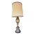 Vintage Brass Wood Table Lamp - Heavy Quality Construction For Sale