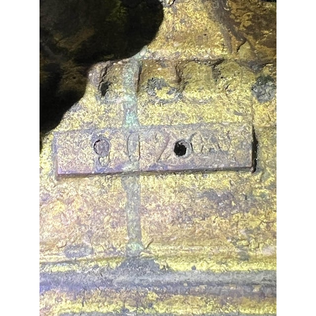 Brown Antique French Andirons, 1860, Set of 2 For Sale - Image 8 of 13