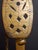 18th C Rare Museum Grade Antique Brass Double Crusie Phoebe Lamp Huge 8.5" Pierced Backplate Marked For Sale - Image 12 of 16