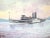 This is a vintage painting signed Randles (possibly Anne Randles) of the Robert Fulton, a prominent Hudson River Day Line...