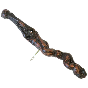 French Fruitwood Corkscrew Wine Bottle Opener, Large
