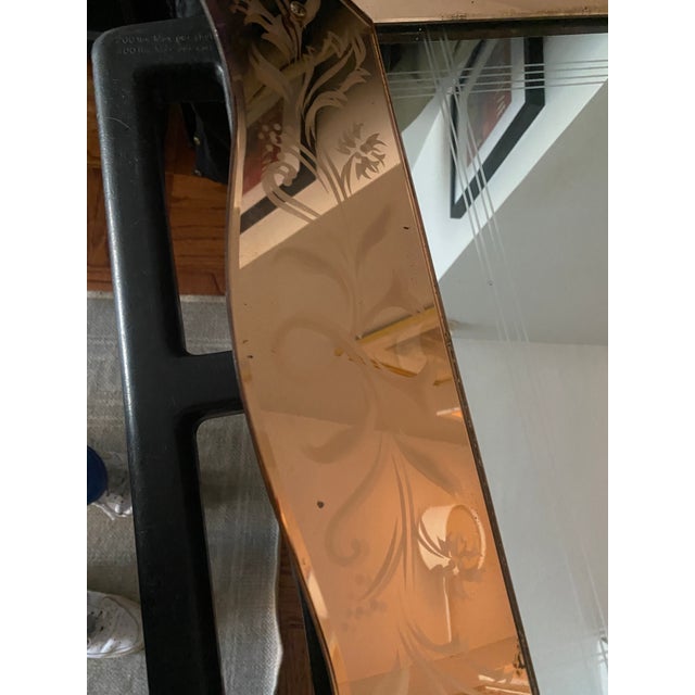 Glass Rare Art Deco Nouveau Venetian Mirror For Sale - Image 7 of 8