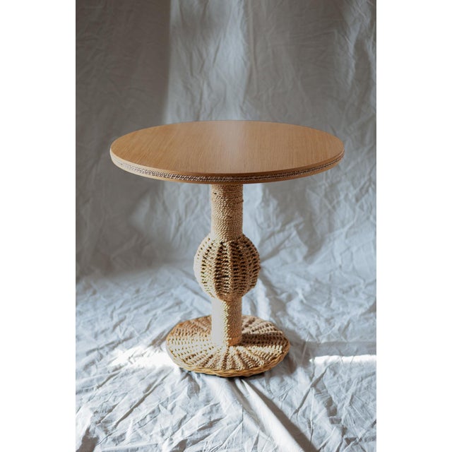 Coffee Table and Chairs in Rope, 1970s, Set of 3 For Sale - Image 6 of 16