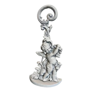 Cherub Dusty Gray Doorstop