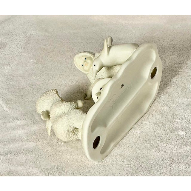 Department 56 Snowbabies "Where Did He Go?" Figurine Retired 1993-2003 With Original Box & Packing For Sale - Image 9 of 12
