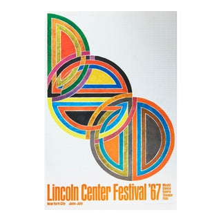 Frank Stella, Lincoln Center Festival, Offset Lithograph, 1967 For Sale