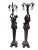 Large Bronze Torchère Figurative Lamps, 1920s, Set of 2 For Sale - Image 9 of 16