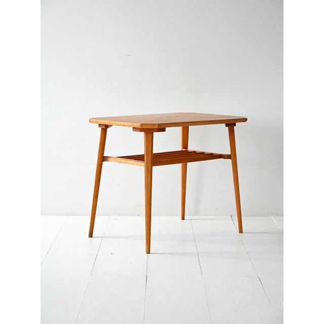 Vintage Scandinavian Birch Coffee Table with Inlay, 1940s For Sale - Image 4 of 10