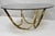 Mid-Century Modern Mid 20th Century Tri-Mark Mid Century Modern Brass Plated Steel Smoked Glass Arch Coffee Table For Sale - Image 3 of 15