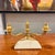 Modern 1960s Aldo Tura Modernist Three-Arm Candelabra For Sale - Image 3 of 8