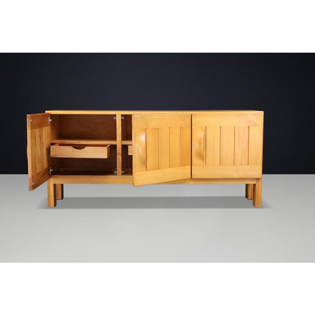 Sculptural Elm Sideboard from Maison Regain, France, 1960s For Sale - Image 12 of 18
