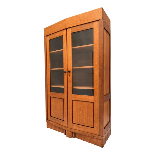 Art Deco Amsterdam School Bookcase by Hildo Krop for Gebroeders Monsieur, 1920s For Sale