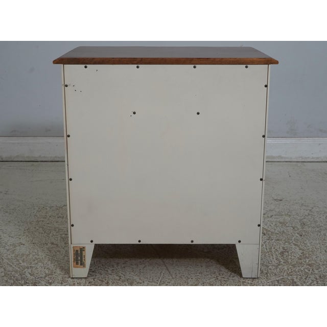 Pair of Ethan Allen Birch Wood French Country Nightstands For Sale - Image 10 of 12