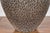 Artisan Handmade Brown Glazed Ceramic Vase with Textured Cream Stokes For Sale - Image 12 of 12