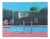 Poolside Painting Signed Tollpin, 1990, Oil on Canvas For Sale
