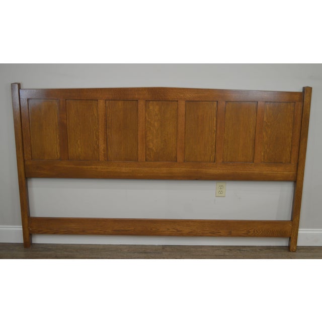 Mission Style Custom Crafted Oak King Size Headboard Chairish