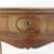 French walnut one drawer table or small sideboard with cabriole legs and shaped apron. Molded top, pegged construction....
