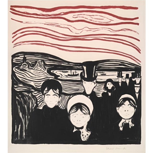 Edvard Munch, After Anxiety, Serigraph For Sale - Image 4 of 4